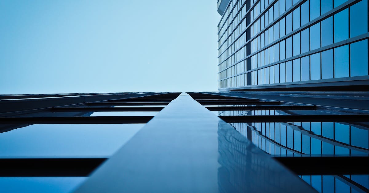 Low Angle View of Office Building Against Clear Sky